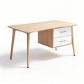 Wooden writing desk with two drawers and contemporary design 120 x 60 x 75cm